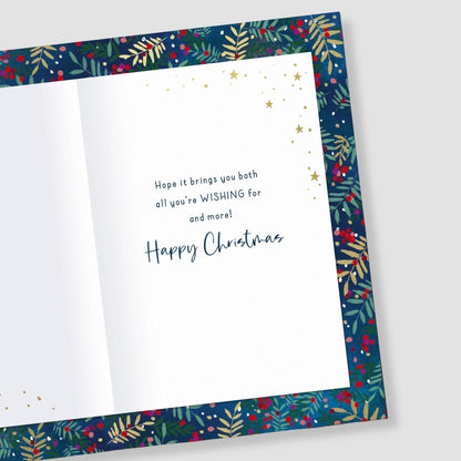 Brother & Sister-In-Law Christmas Card Festive Champagne Toast Xmas Greetings