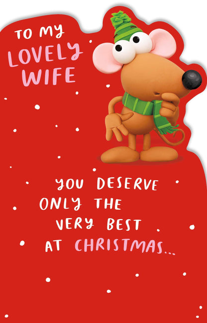 Crackers Pop Out To My Wife Funny You've Got Me Christmas Greeting Card