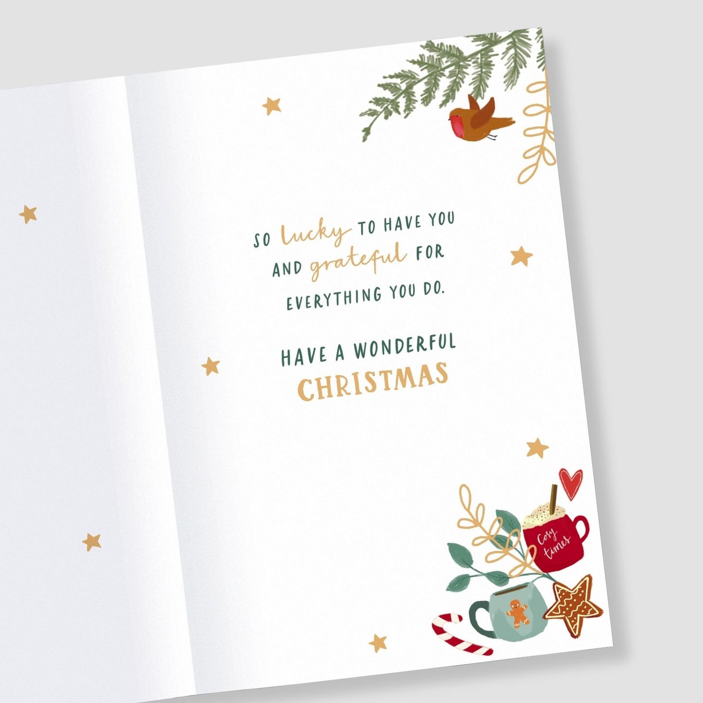 Christmas Card For Parents Festive You Are Loved Celebration Xmas Greetings