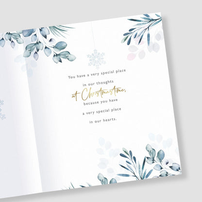 Thinking Of You Christmas Card At Christmastime Festive Foiled Xmas Greetings