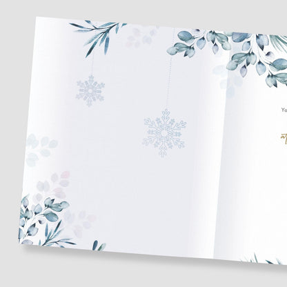 Thinking Of You Christmas Card At Christmastime Festive Foiled Xmas Greetings