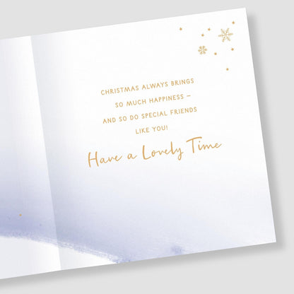 Friends Christmas Card Such Special Friends Festive Snowglobe Xmas Greetings