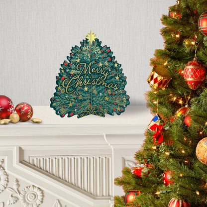 Box Of 6 Luxury 3D Xmas Tree Marie Curie Charity Christmas Cards