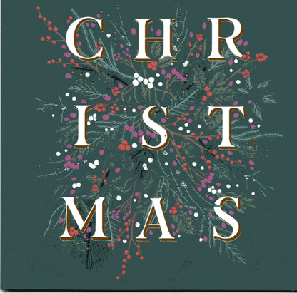 Box Of 10 British Heart Foundation Charity Festive Foliage Christmas Cards