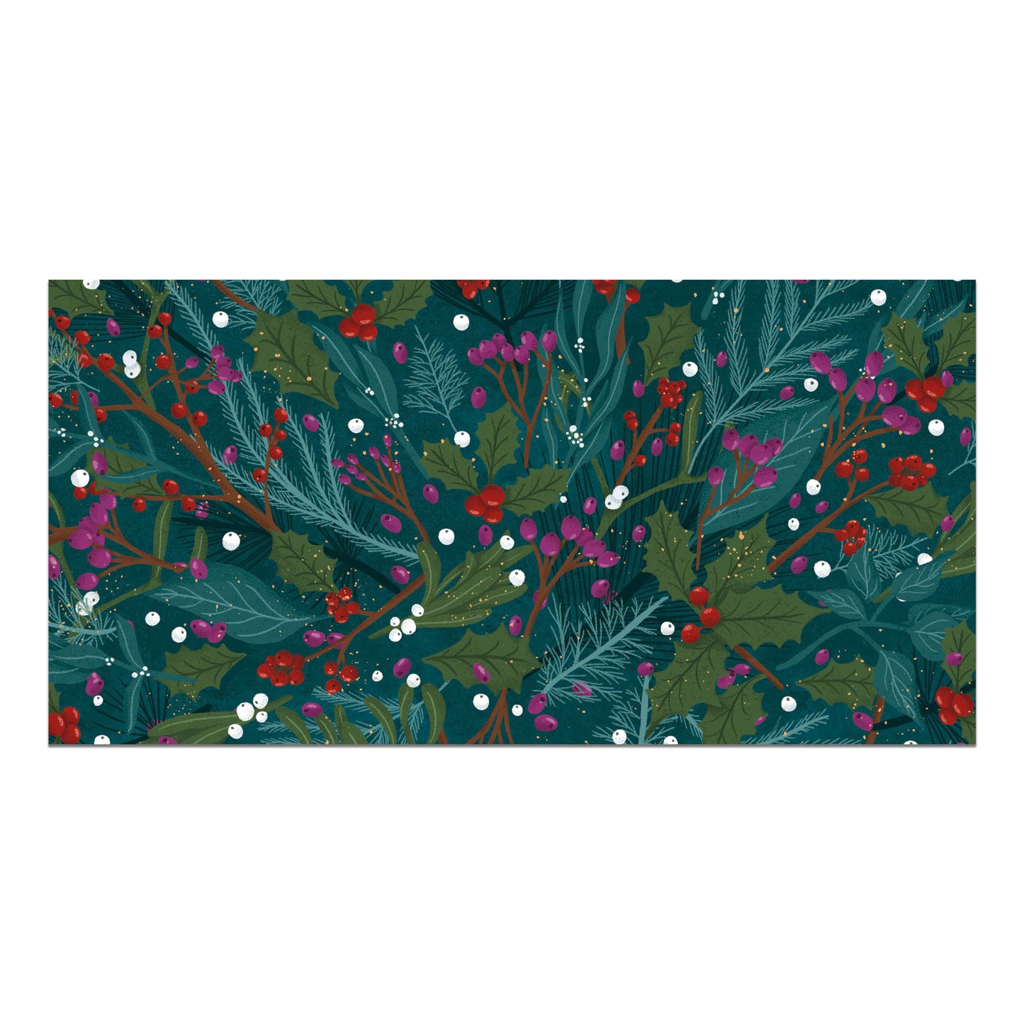 Box Of 10 British Heart Foundation Charity Festive Foliage Christmas Cards