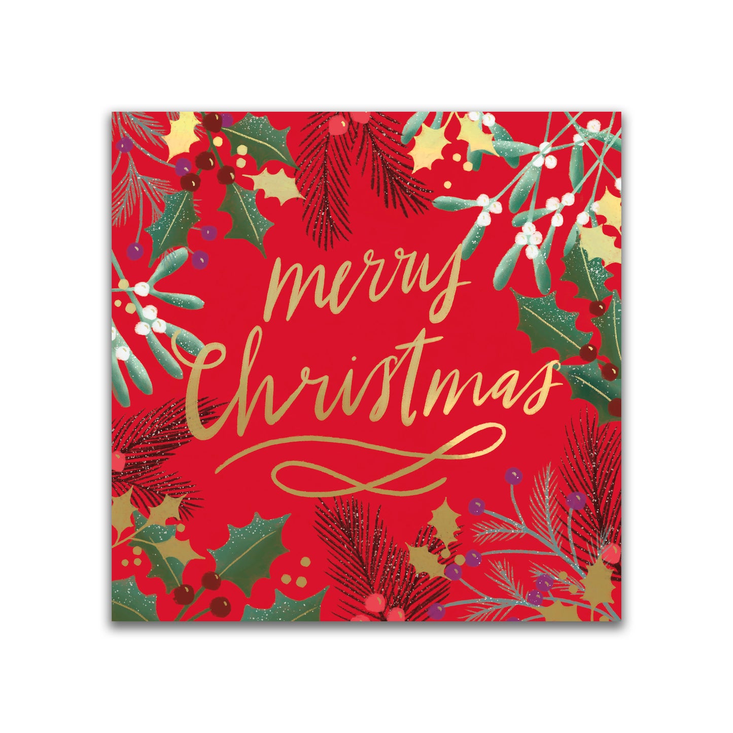 Pack Of 6 Holly Berries Charity Christmas Cards Multiple Charities