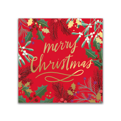 Pack Of 6 Holly Berries Charity Christmas Cards Multiple Charities