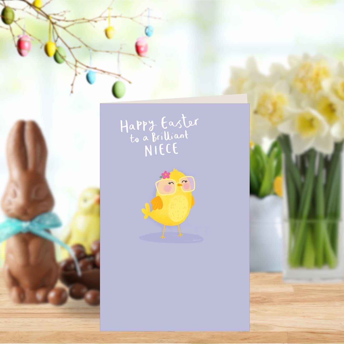 To Brilliant Niece Cute Happy Easter Greeting Card