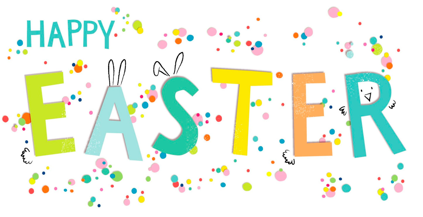 Happy Easter Colourful Gift Card Money Wallet