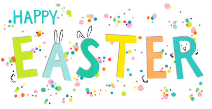 Happy Easter Colourful Gift Card Money Wallet