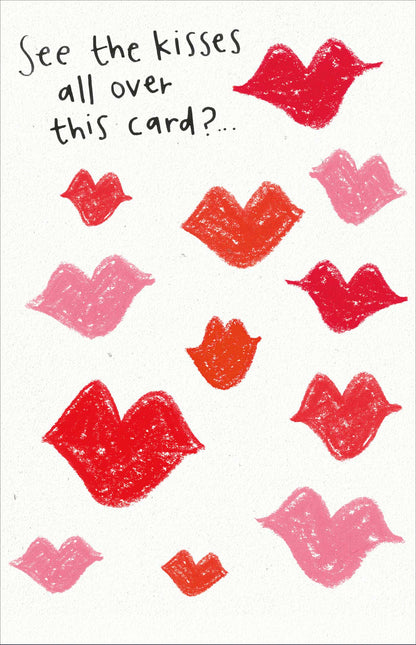 Kisses All Over You! Valentine's Day Card