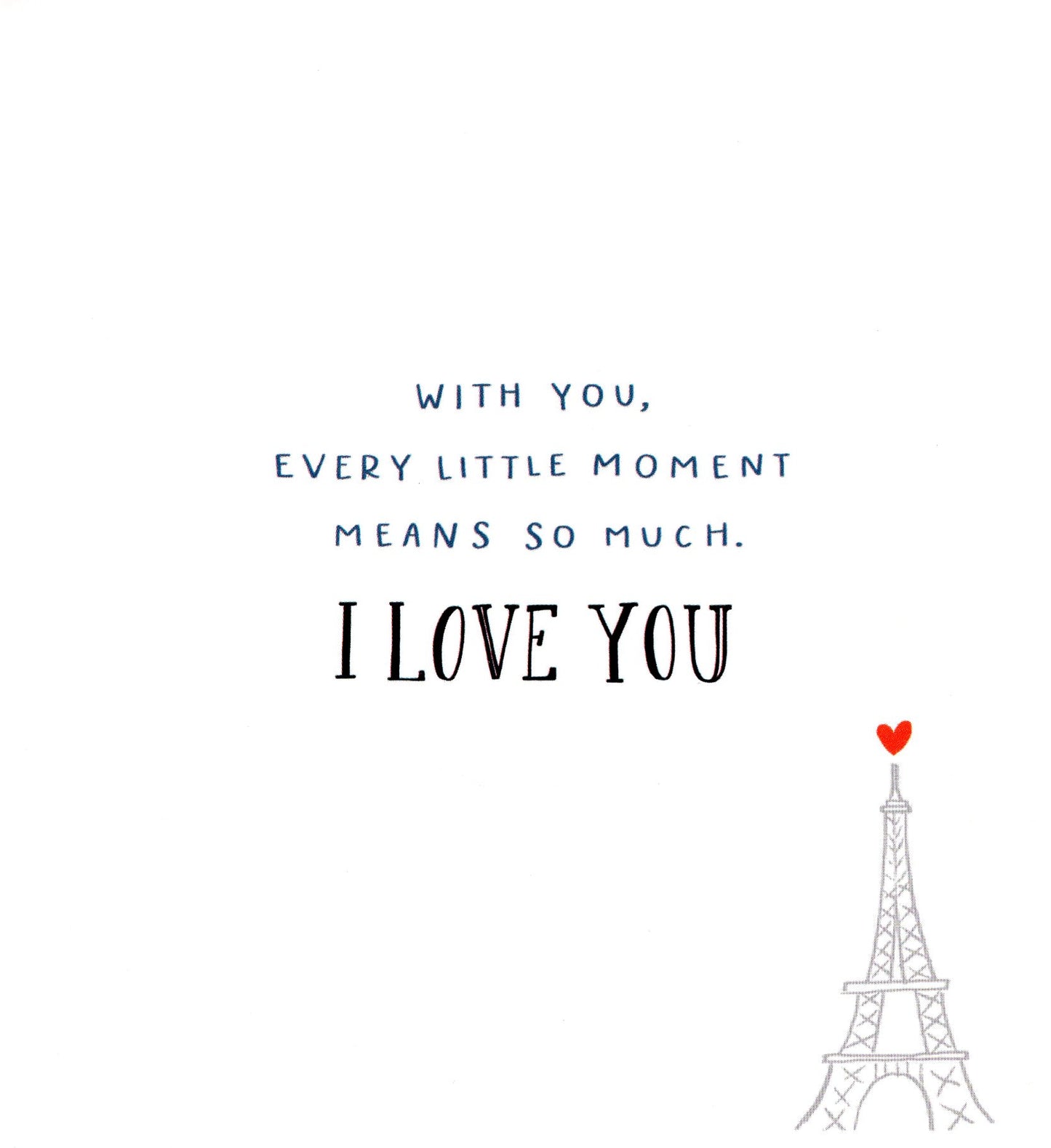 To The One I Love Valentine's Day Card