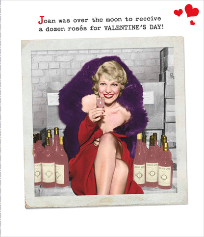 Joan Received A Dozen Roses For Valentine's Day Card