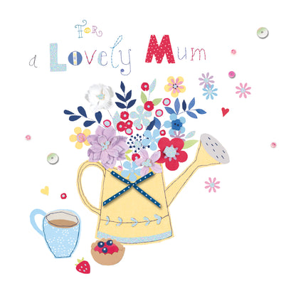 For A Lovely Special Mum Button Box Mother's Day Card