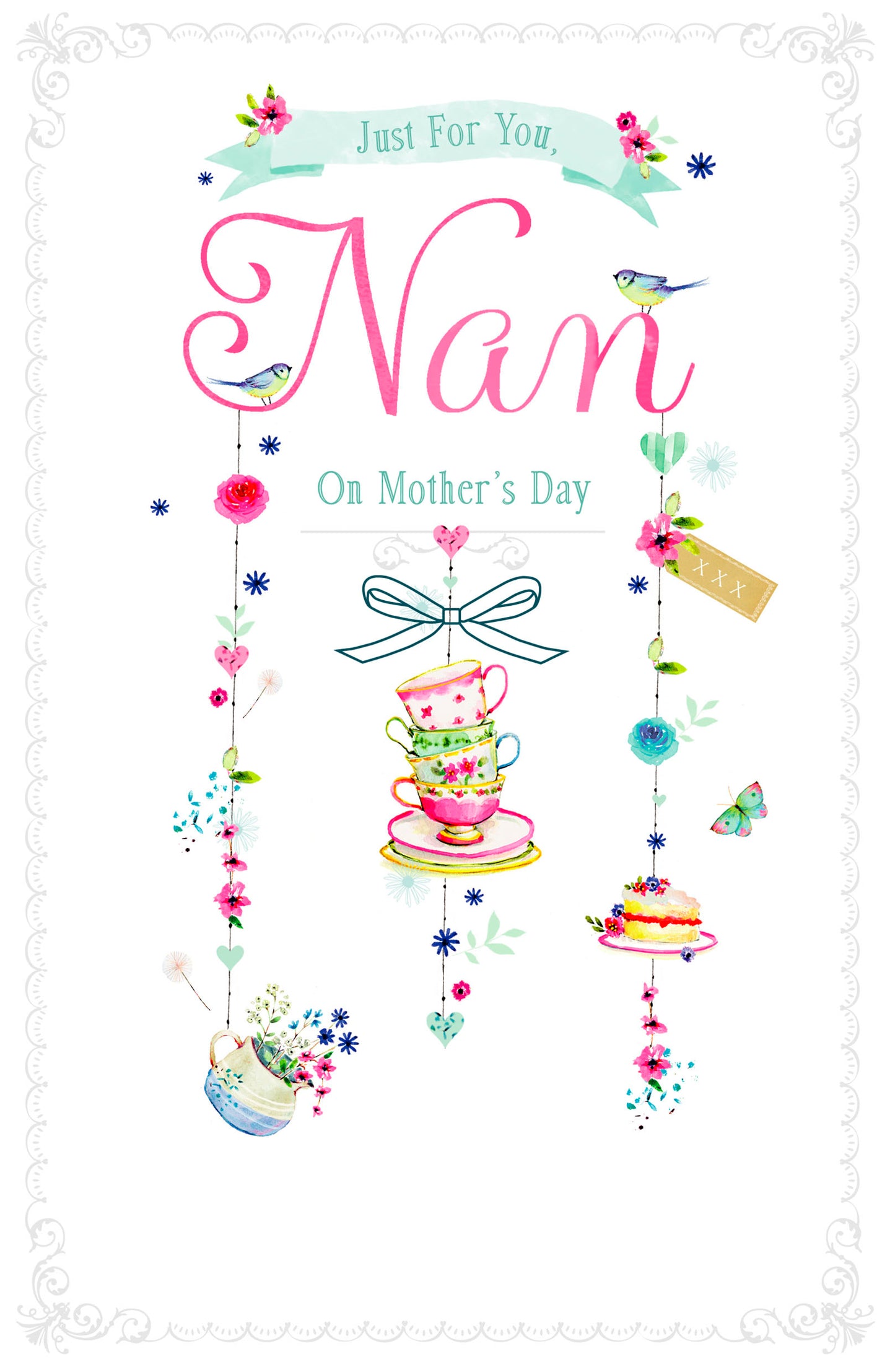 Nan Just For You Afternoon Tea On Mother's Day Card