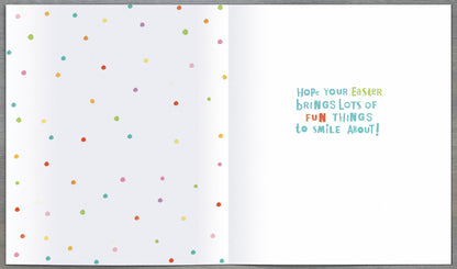 Fun Happy Easter Colourful Easter Greeting Card