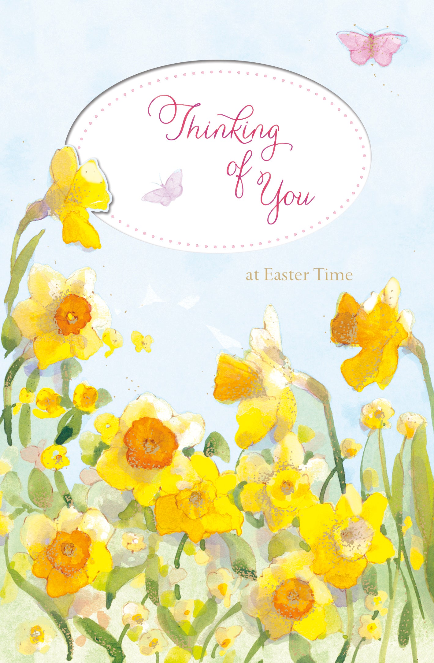 Thinking Of You At Easter Time Easter Greeting Card