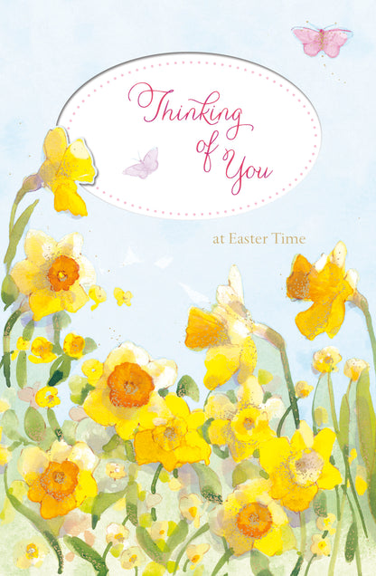Thinking Of You At Easter Time Easter Greeting Card