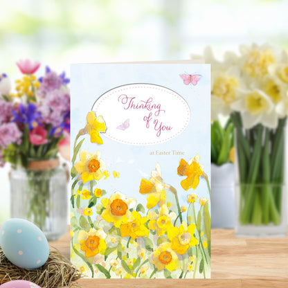 Thinking Of You At Easter Time Easter Greeting Card