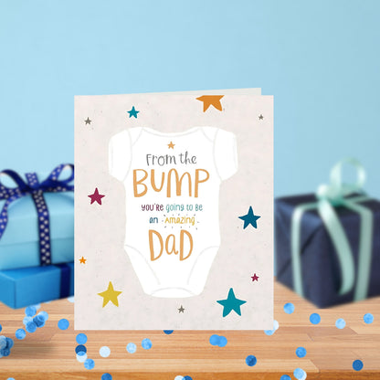 From The Bump You're Going To Be An Amazing Dad Father's Day Card