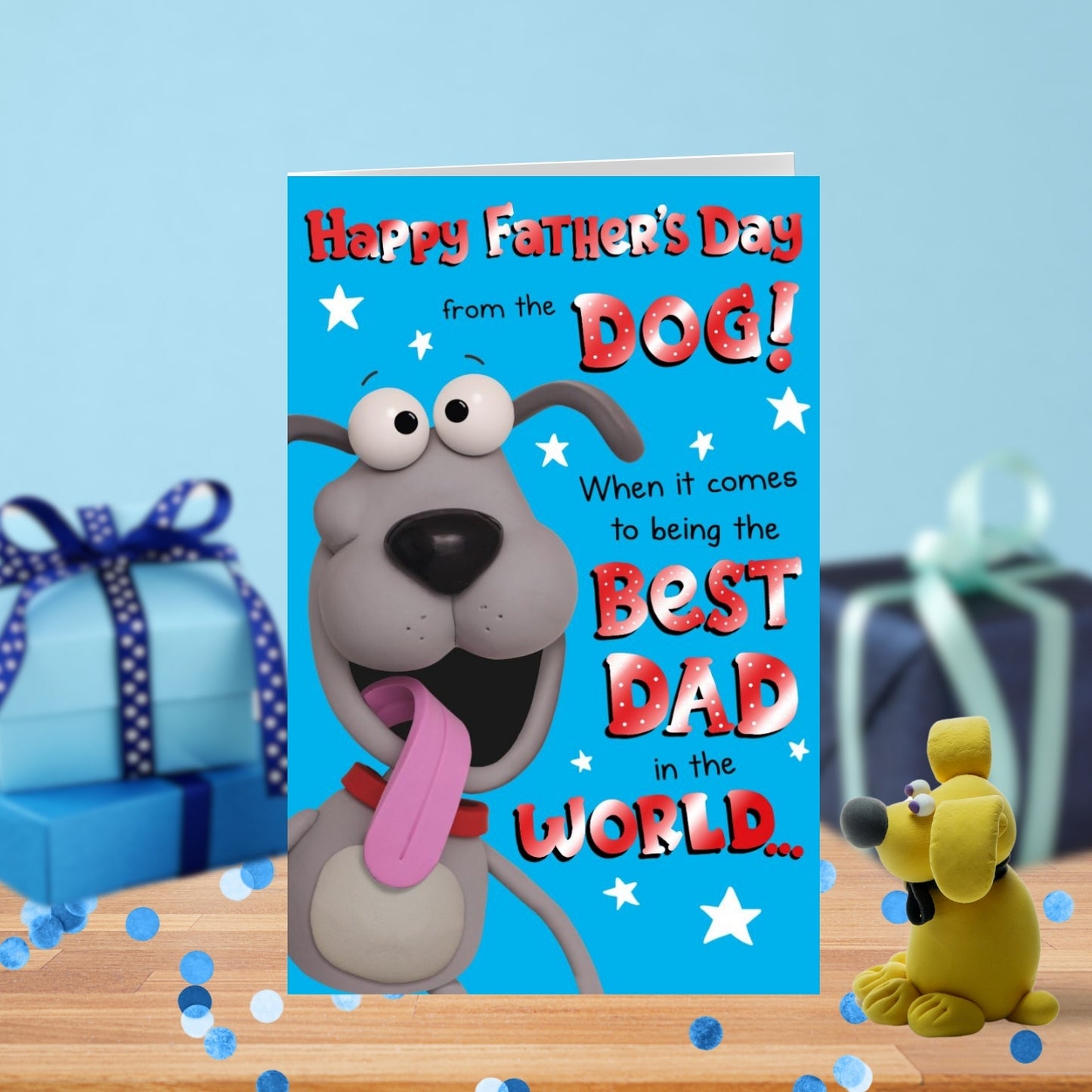 From The Dog! Best Dad In The World Funny Father's Day Card