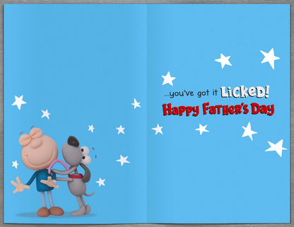 From The Dog! Best Dad In The World Funny Father's Day Card
