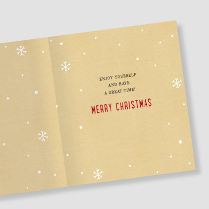 Nephew Christmas Card Merry Christmas Foiled Fun Reindeers Xmas Greetings
