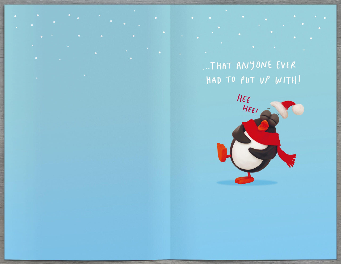 Crackers To One Of The Best Sisters Funny Penguin-Tastic Christmas Greeting Card