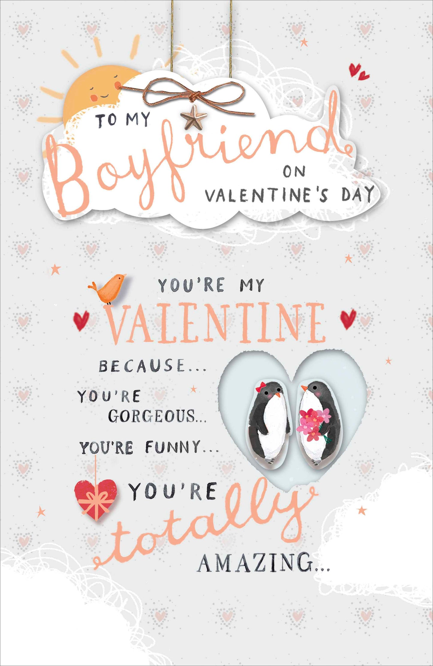 To My Boyfriend Embellished Valentine's Day Card