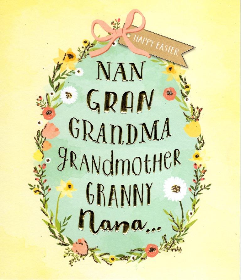 Grandmother Happy Easter Greeting Card