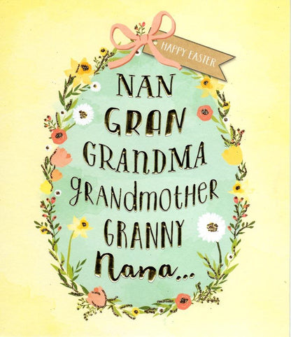 Grandmother Happy Easter Greeting Card