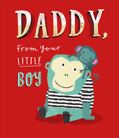 Daddy From Little Boy Father's Day Card