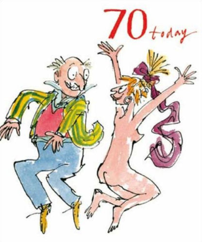 Quentin Blake 70th Birthday Greeting Card