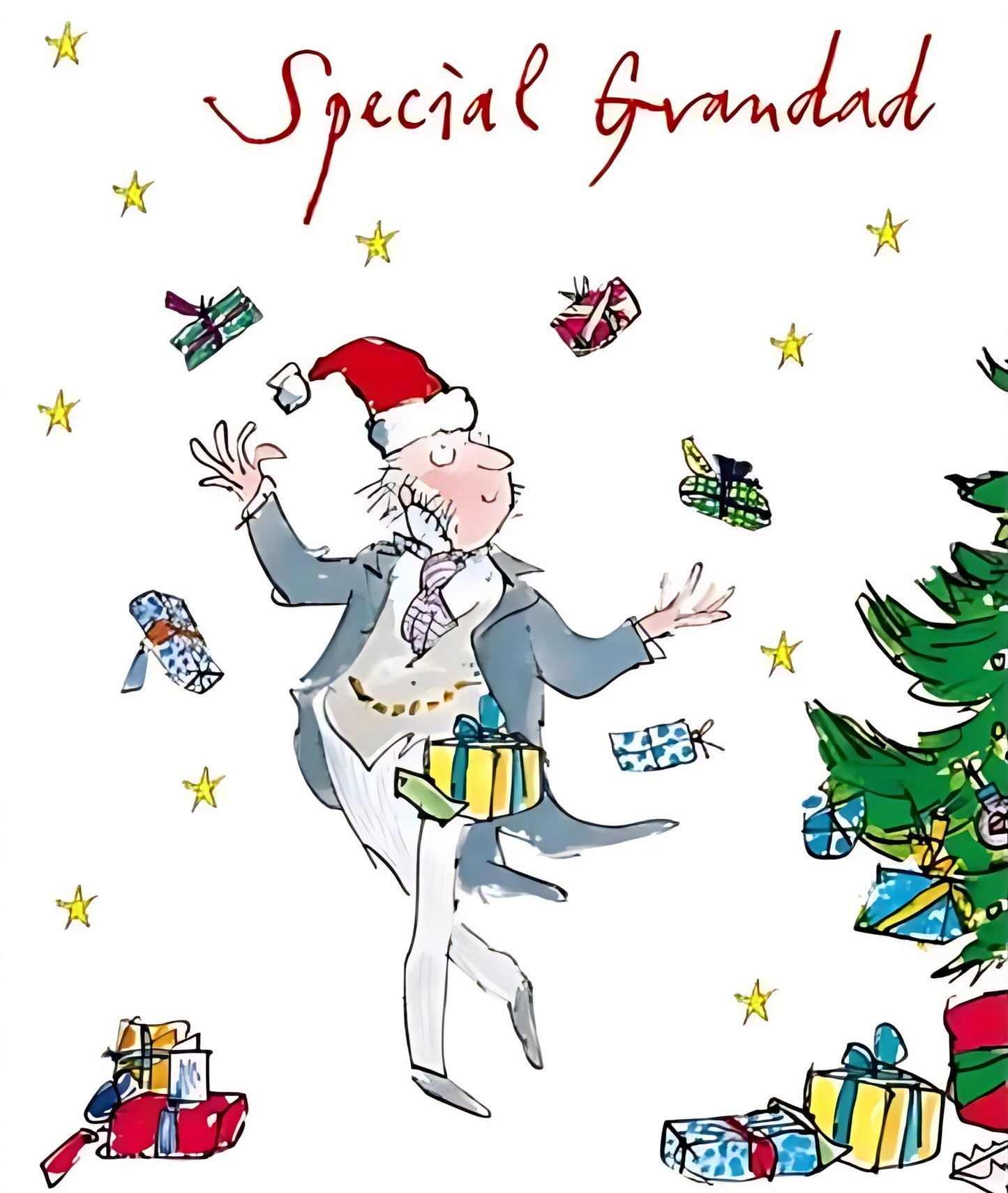 Special Grandad Quentin Blake Christmas Greeting Card