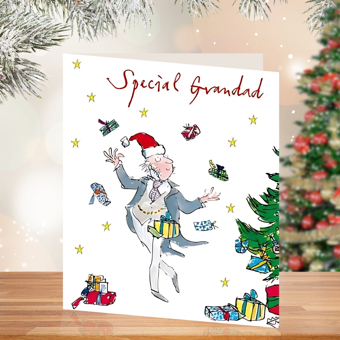 Special Grandad Quentin Blake Christmas Greeting Card