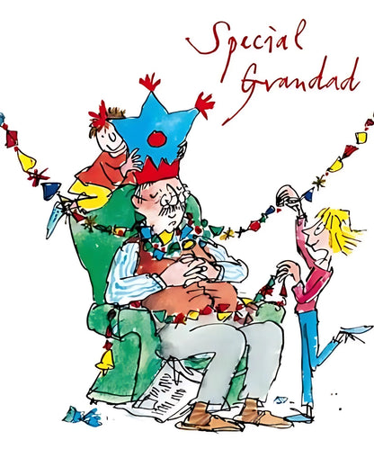Special Grandad Quentin Blake Christmas Greeting Card