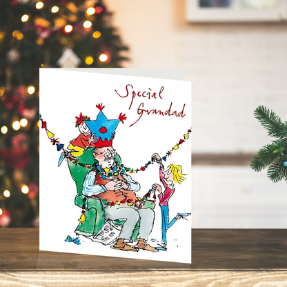 Special Grandad Quentin Blake Christmas Greeting Card
