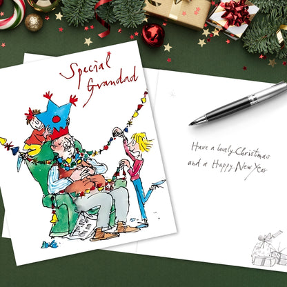 Special Grandad Quentin Blake Christmas Greeting Card