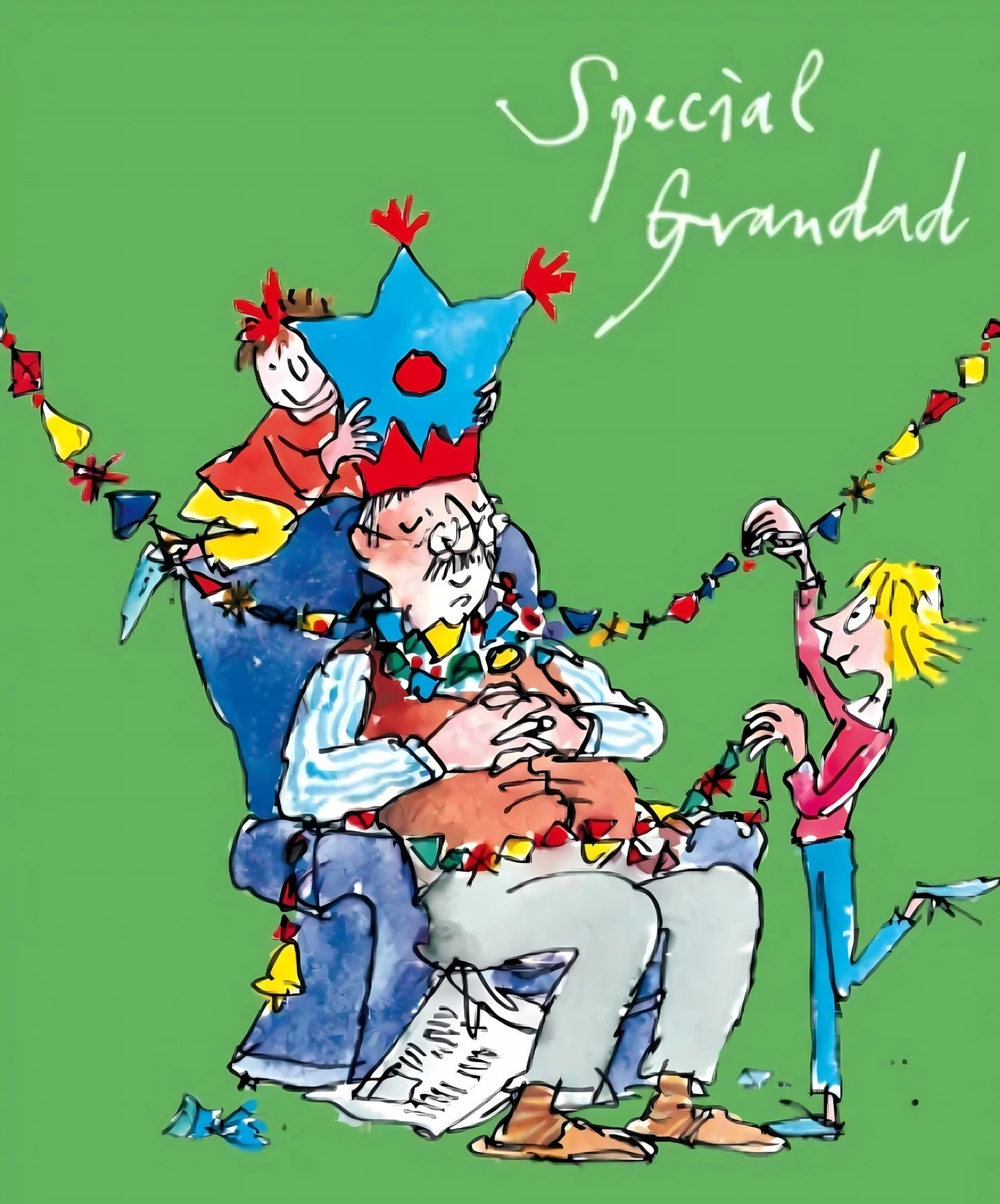 Special Grandad Quentin Blake Christmas Greeting Card