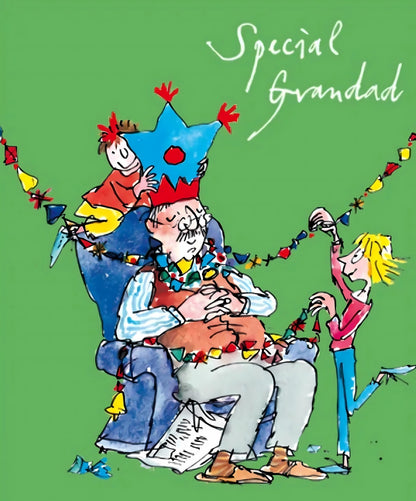 Special Grandad Quentin Blake Christmas Greeting Card