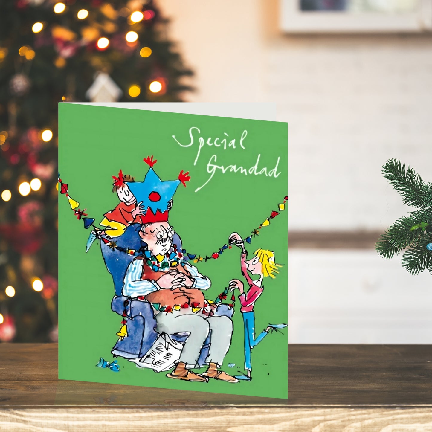 Special Grandad Quentin Blake Christmas Greeting Card