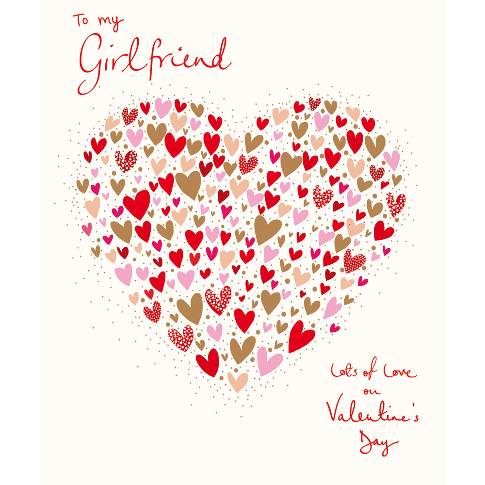 To My Girlfriend Lots Of Love Valentine's Day Card