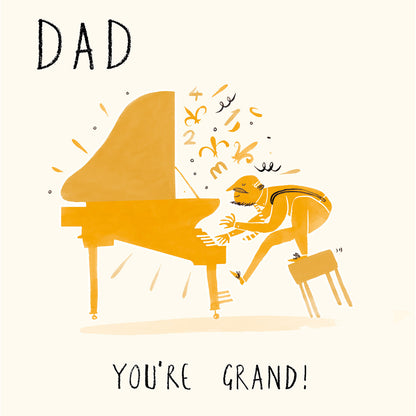 Dad You're Grand Happy Father's Day Greeting Card