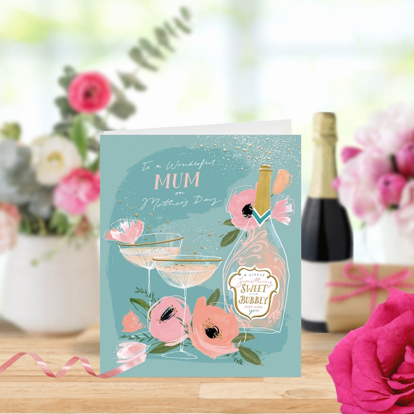 A Wonderful Mum Bubbly Foiled Mother's Day Card