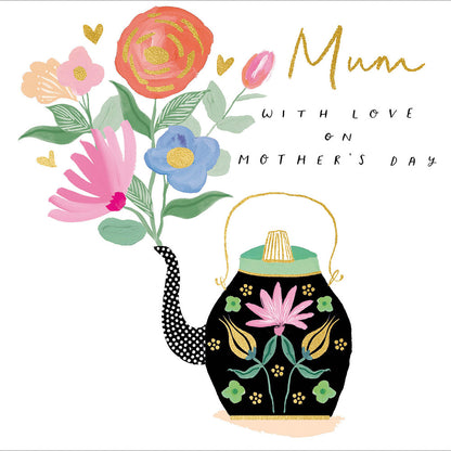 Mum With Love Foiled Mother's Day Card