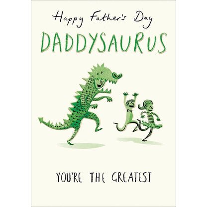 Happy Father's Day Daddysaurus Father's Day Greeting Card