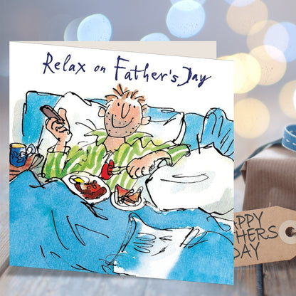 Quentin Blake Relax On Father's Day Greeting Card