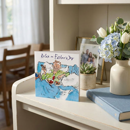 Quentin Blake Relax On Father's Day Greeting Card