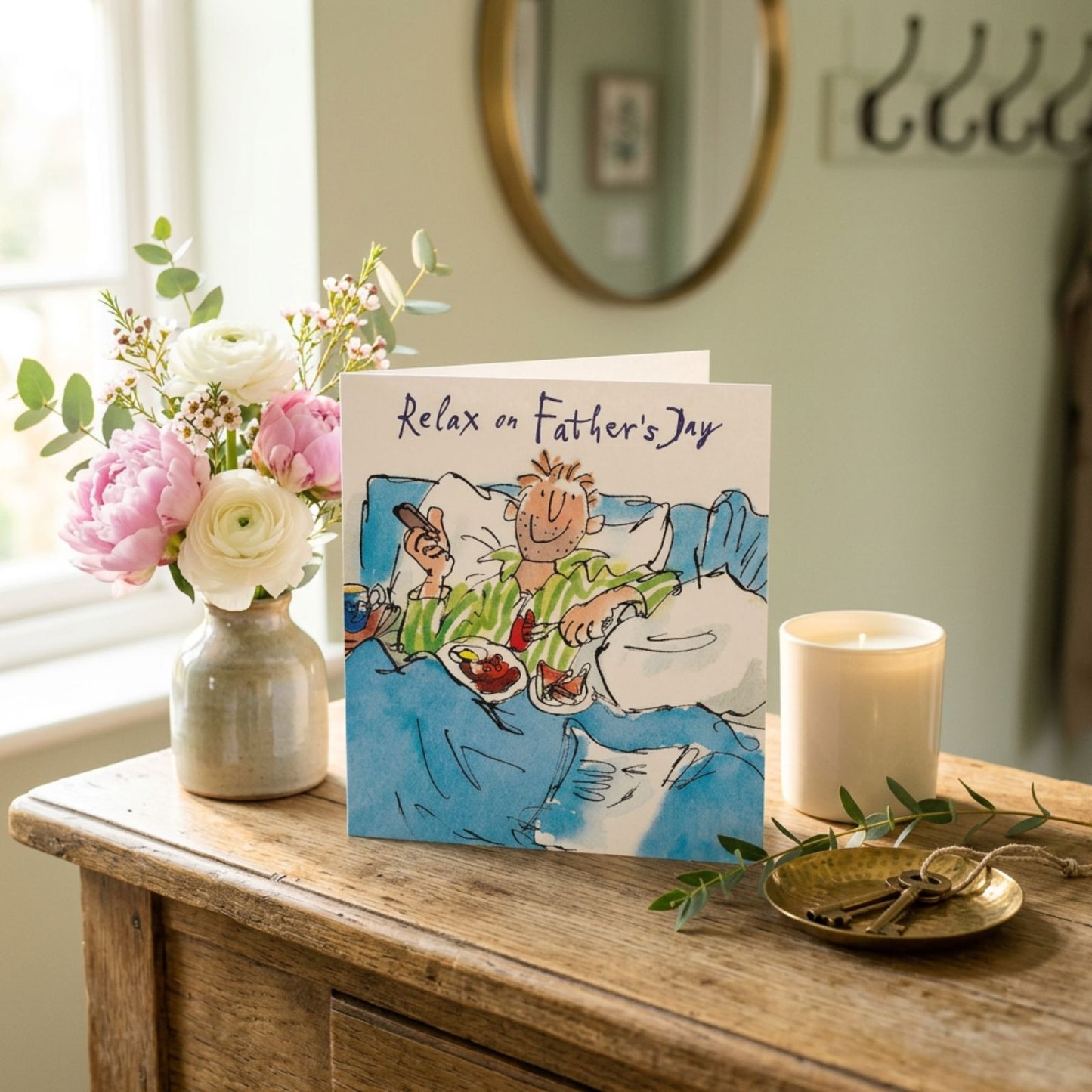 Quentin Blake Relax On Father's Day Greeting Card