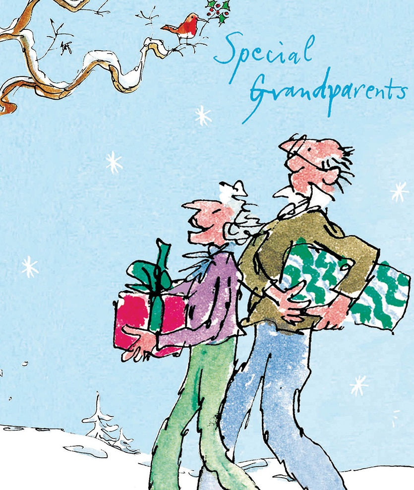 Quentin Blake Special Grandparents Merry Christmas Card